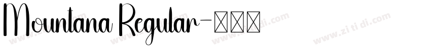 Mountana Regular字体转换